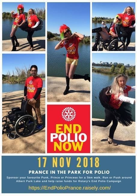 Prancing in the Park for Polio